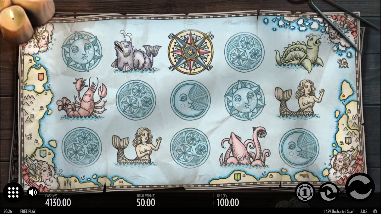 1429 Uncharted Seas Slot Gameplay