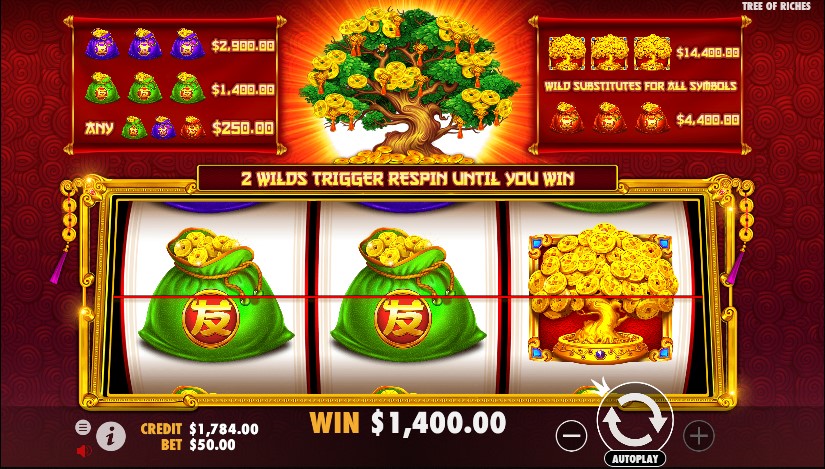 Tree of Riches slot gameplay