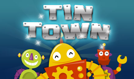 Tin Town slots logo
