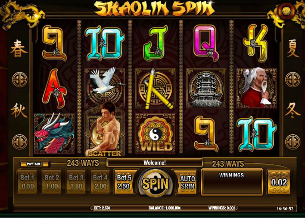 Shaolin Spin slots gameplay