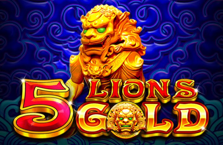 5 Lion's Gold Slot Game Logo