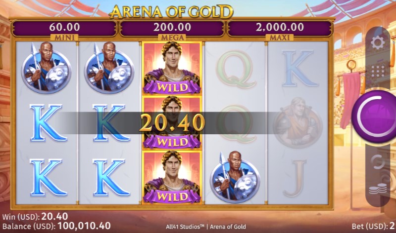 Arena of Gold Slot Online