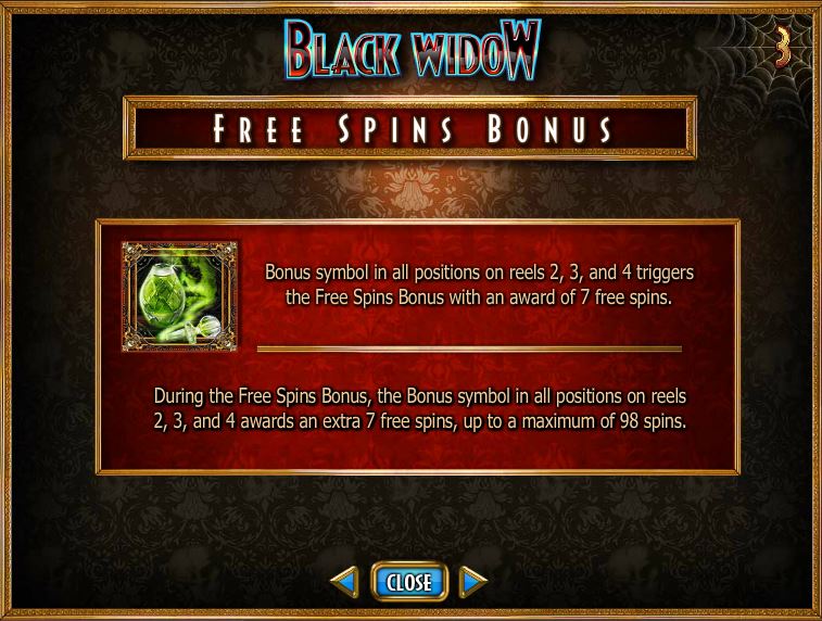 Black Widow Slots gameplay