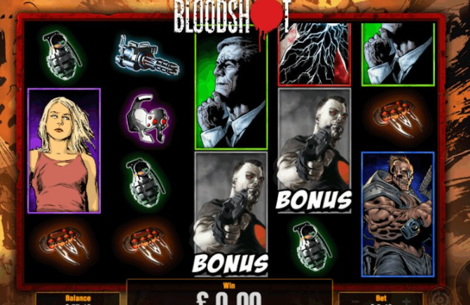 Bloodshot Slots gameplay