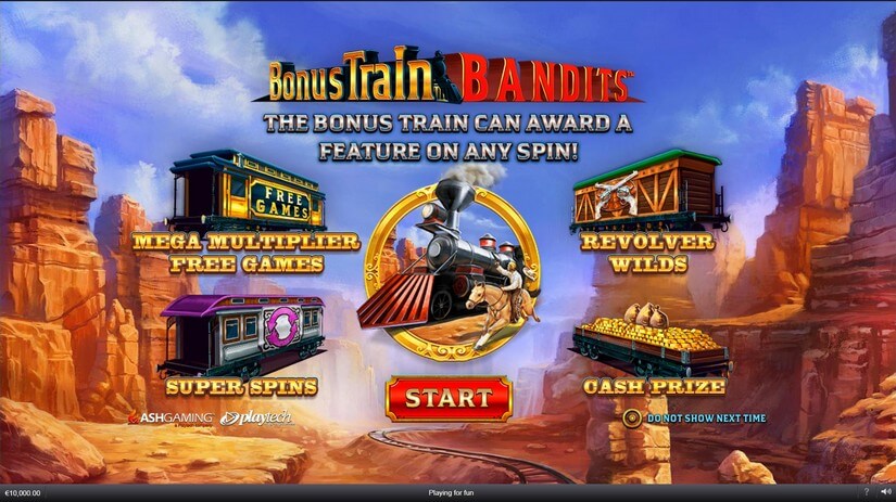 Bonus Train Bandits Slot Gameplay