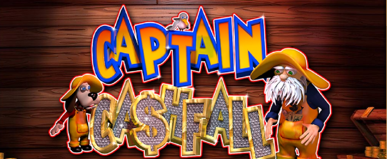captain cashfall slots game logo