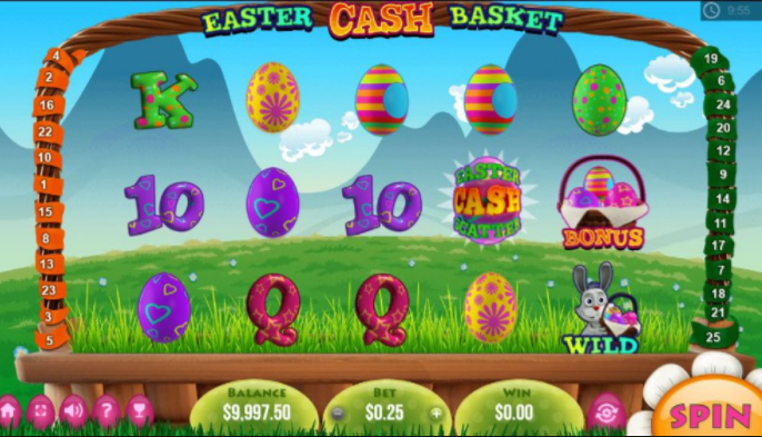 Easter Cash Baskets Slots gameplay