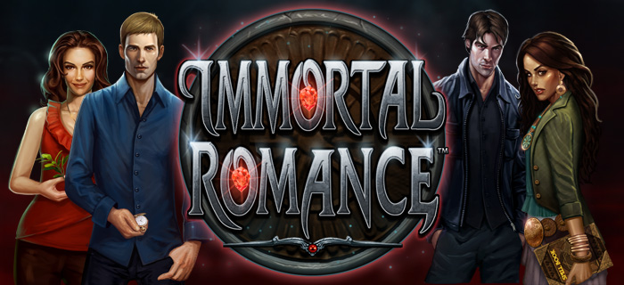 Immortal Romance slots game logo