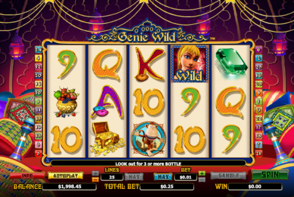 Genie Wild Slots gameplay