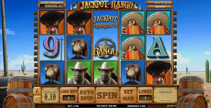Jackpot Rango online slots game gameplay