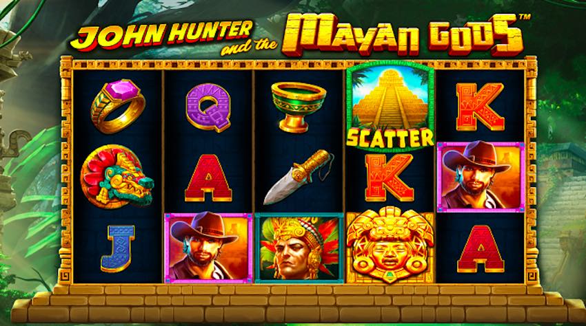 John Hunter and the Mayan Gods Slots Reels