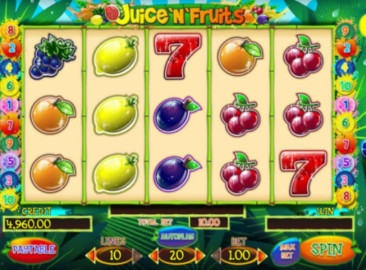 Juice 'N' Fruits slots gameplay