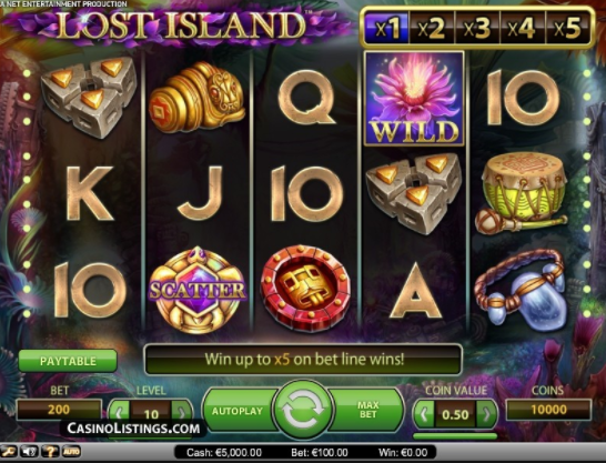 Lost Island Slot Gameplay