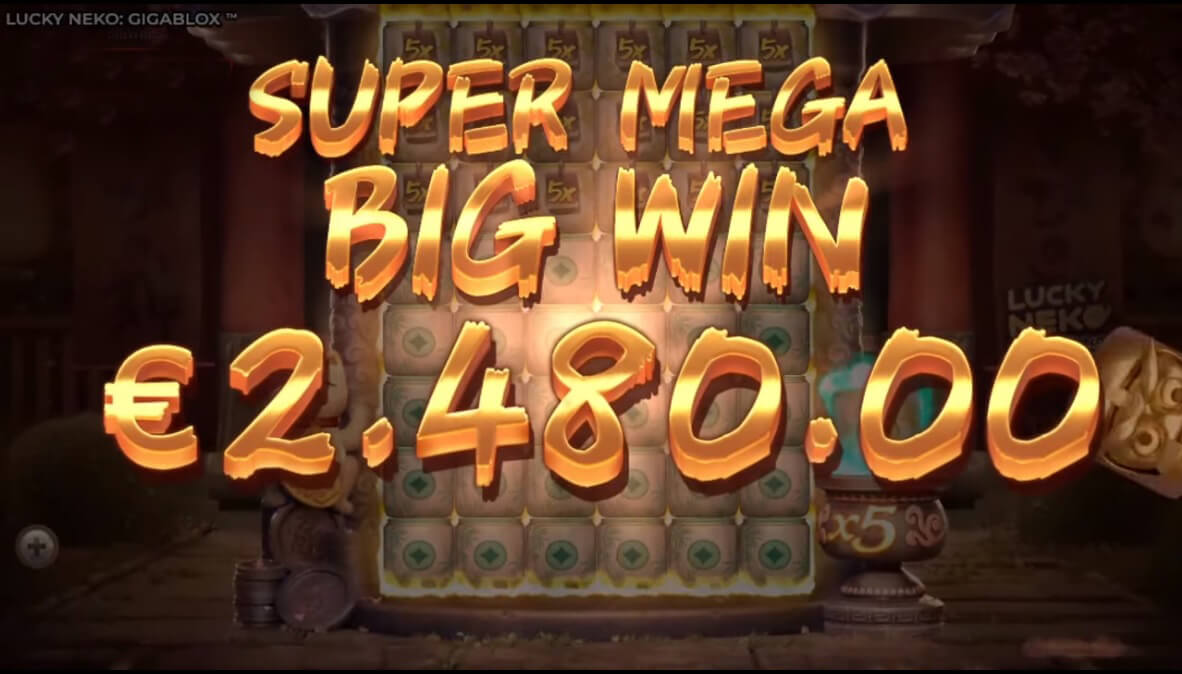 Lucky Neko Gigablox Slot Big Win