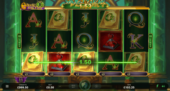 Book of Oz Lock N Spin casino gameplay