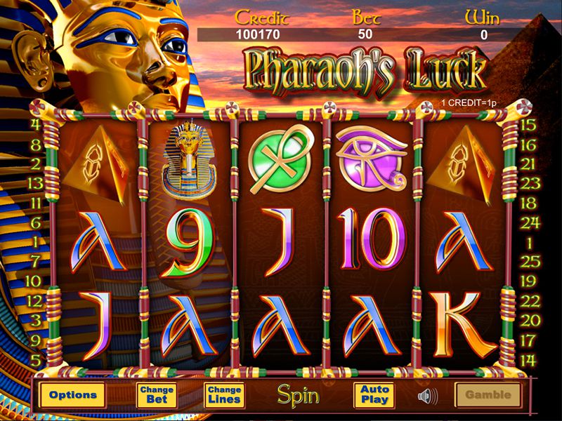 Pharaohs Luck game shot