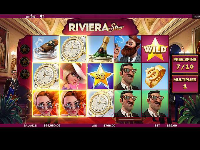 Riviera Star Slot Bonuses
