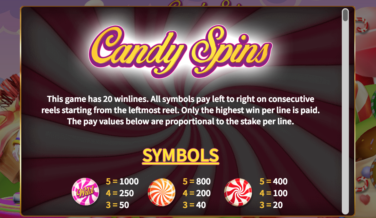 candy spins info