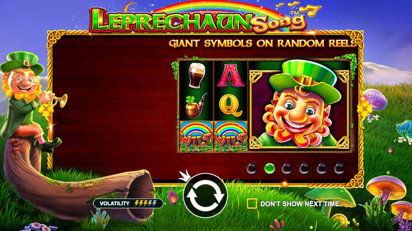 leprechaun song online slot game logo