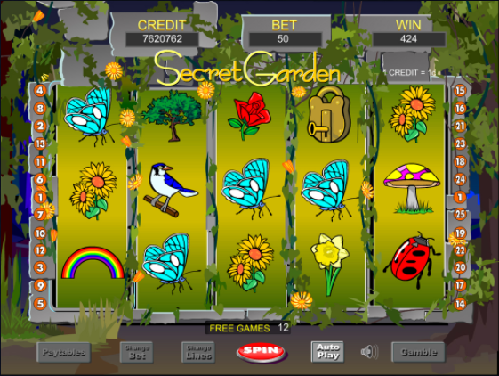Secret Garden Slots gameplay
