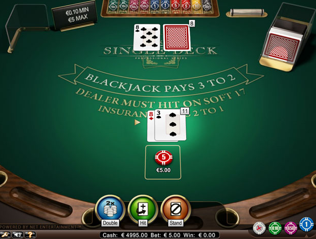 Single Deck Blackjack Pro Gameplay
