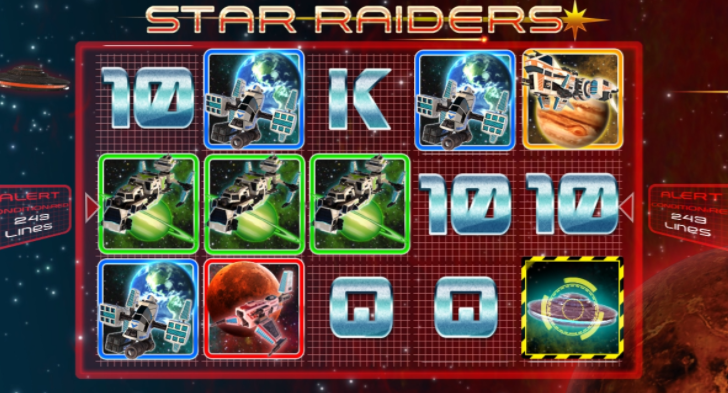 Star Raiders Slot gameplay