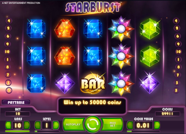 Starburst Slots gameplay