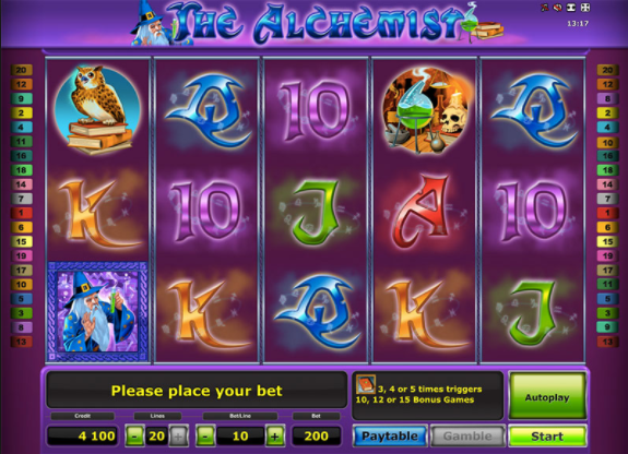 Alchemist Slot game play