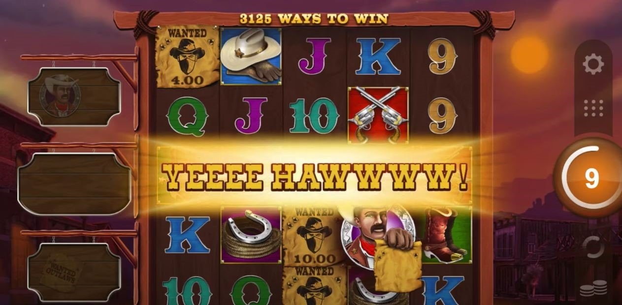 Wanted Outlaws Nobleways Slot Bonus activated