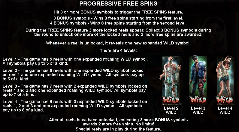 Wild walker Slot Bonus Features