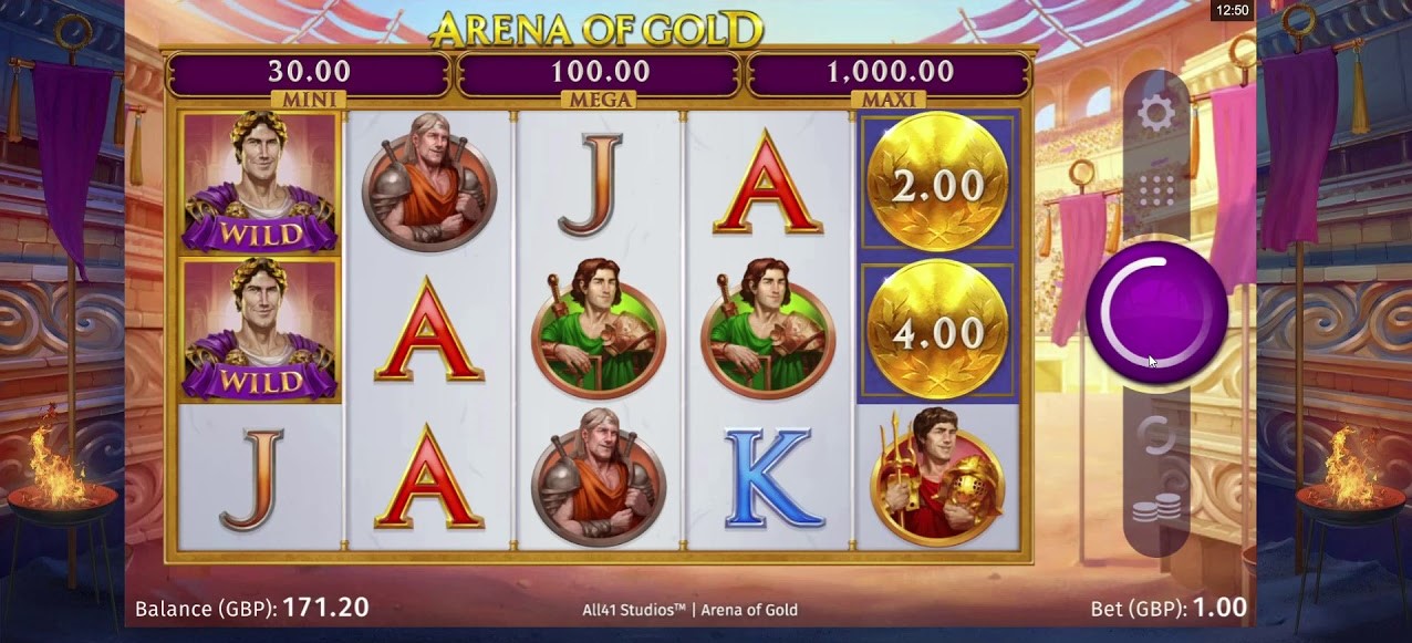 Arena of Gold Slots Games