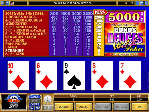 Bonus Deuces Wild Poker Free Slots