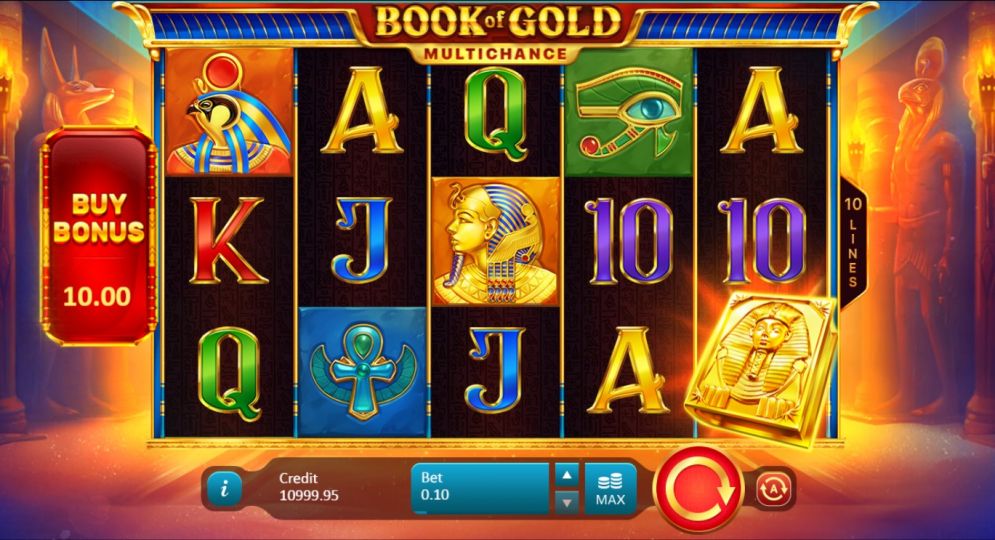 Book of Gold Multichance Slot Gameplay