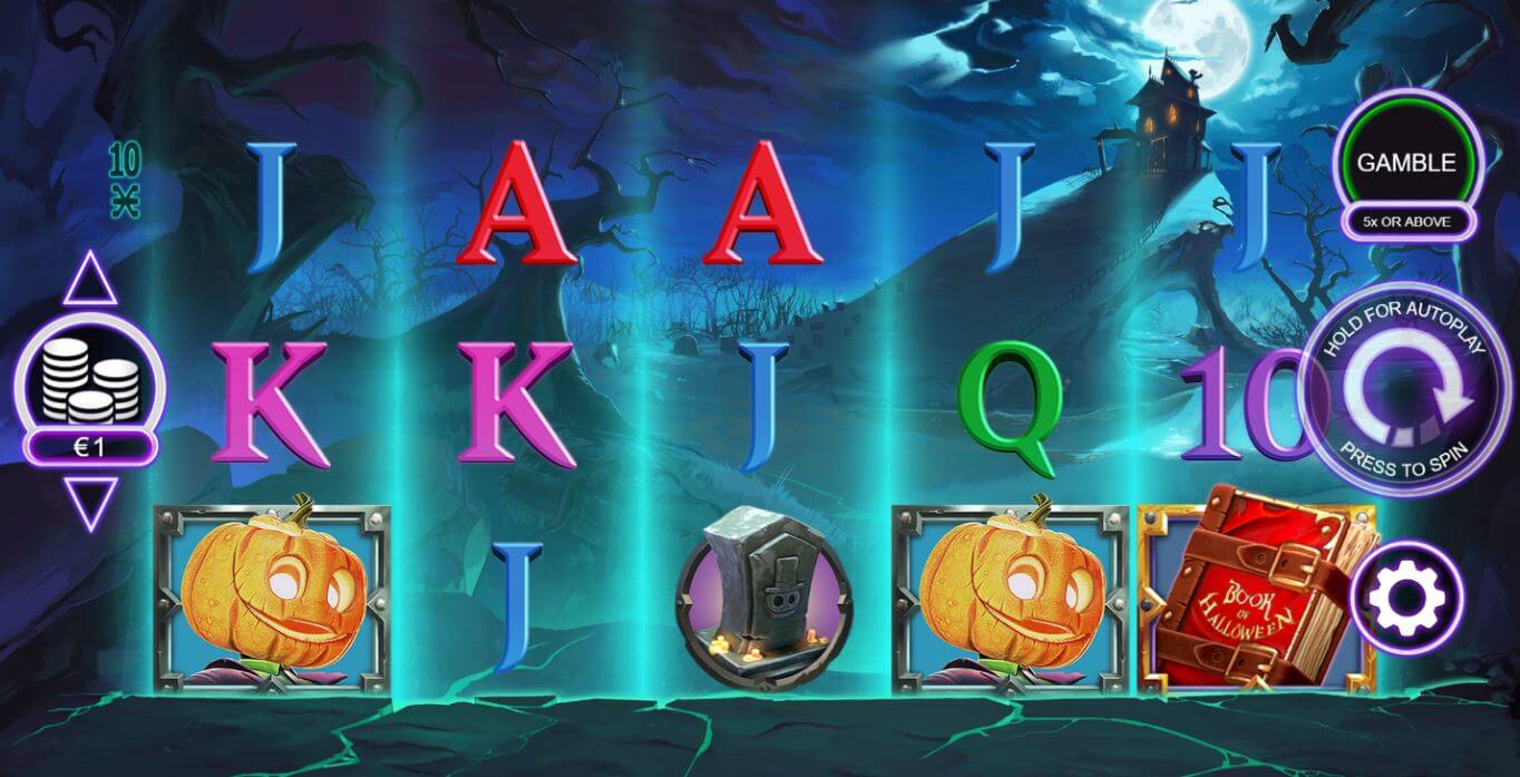book of halloween slot gameplay