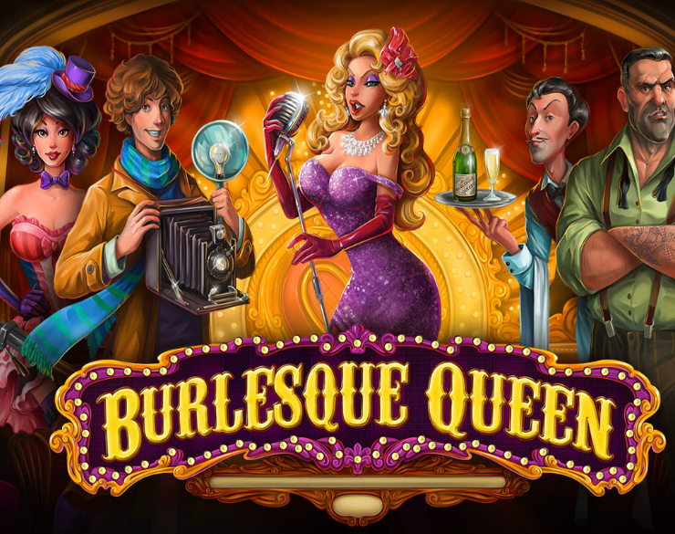 Burlesque Queen online slots game logo