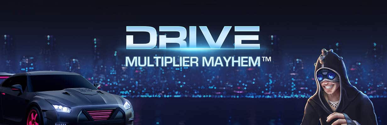 Drive: Multiplier Mayhem online slots game logo
