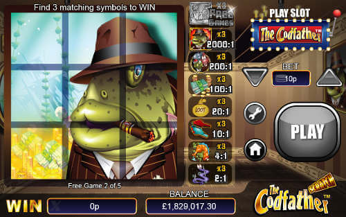 Scratch the Godfather slots gameplay