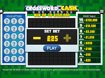 Crossword Cash online slots game