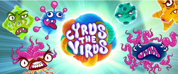Cyrus the Virus Slots Game logo