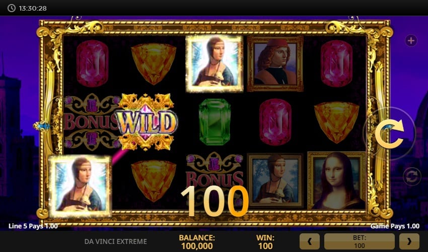 Da Vinci Extreme Slot Win