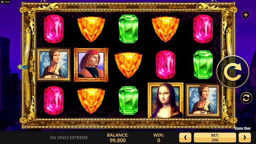 Da Vinci Extreme Slot Gameplay