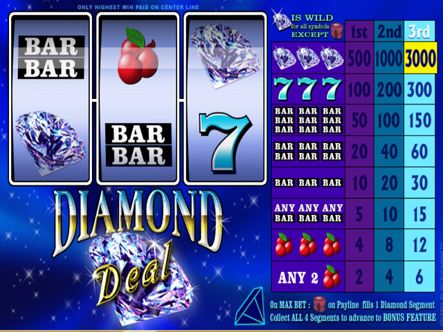 Diamond Deal slots game gameplay