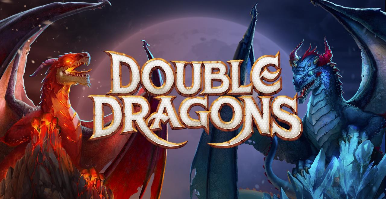 Double Dragons online slots game logo