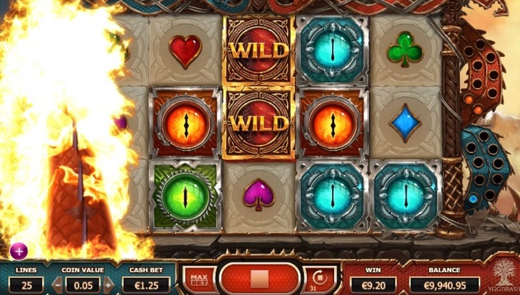 Double Dragons online slots game screenshot