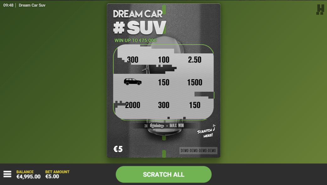 Dream Car SUV Scratch Gameplay