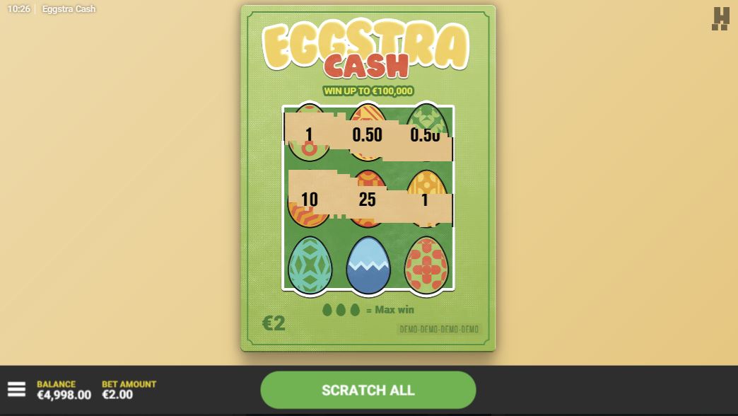Eggstra Cash Scratch Gameplay