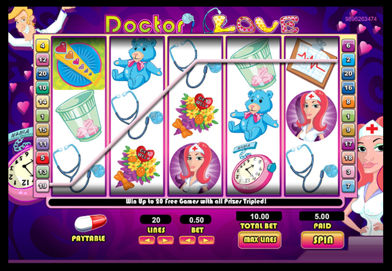 Dr. Love slots gameplay