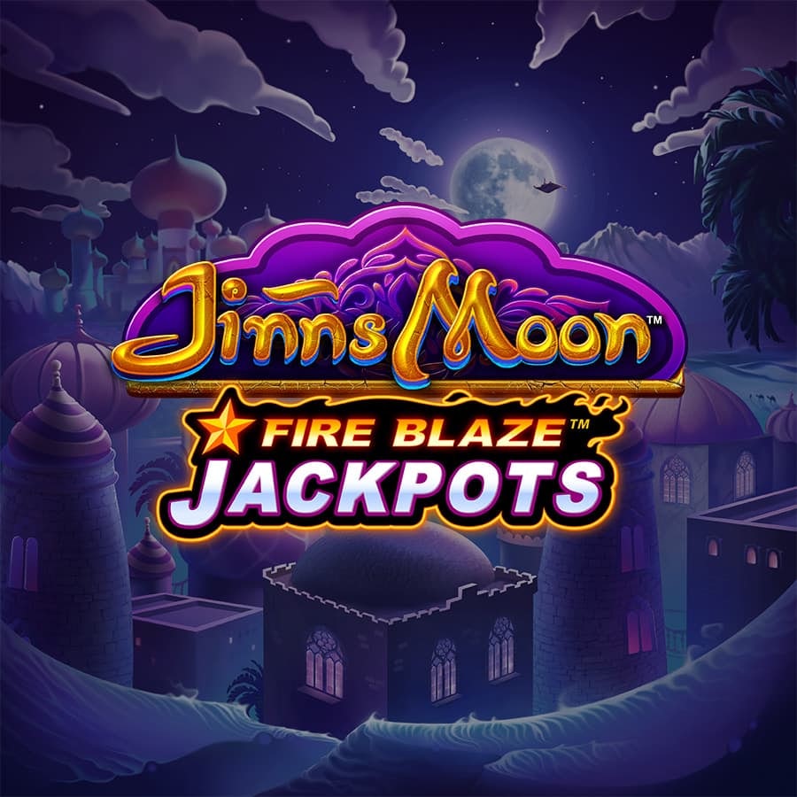 Fire Blaze Jinns Moons Slot Logo Easy Slots