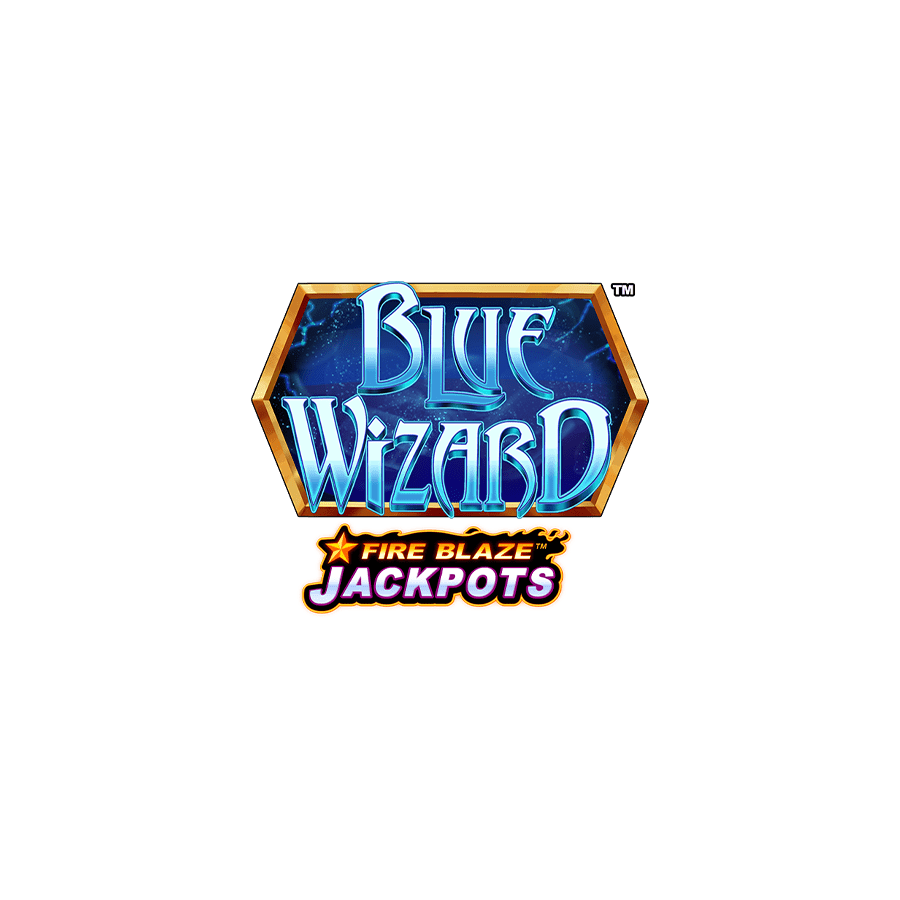 Fire Blaze Jackpots: Blue Wizard Slot Banner