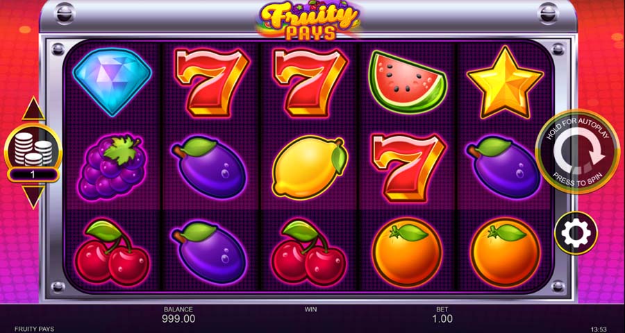 Fruity Pays Slot Gameplay